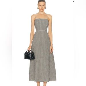 Posse Monochrome Gingham Maxi Dress